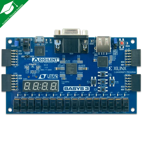 Placa de desarrollo Basys3 Artix-7 Xilinx FPGA - imagen 3