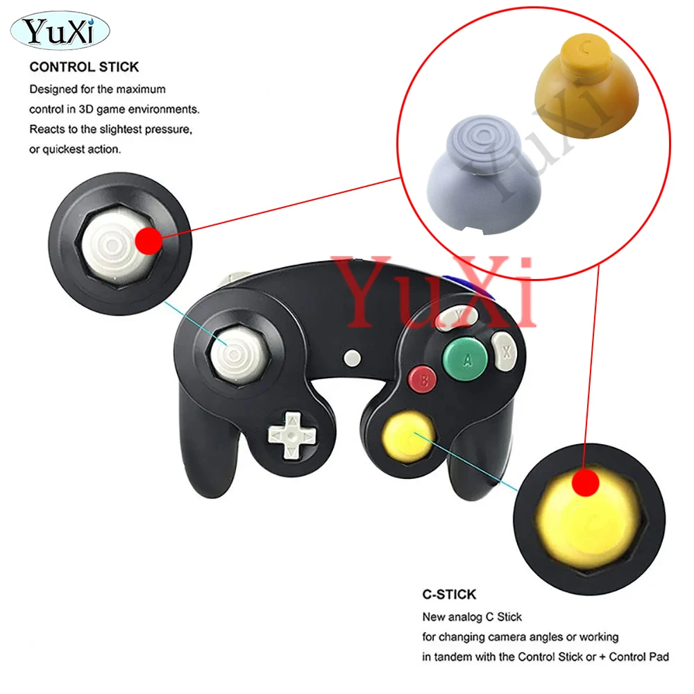 Tapas de Joystick analógico 3D para Gamecube NGC GC, controlador de Gampad, módulo de Sensor de eje, potenciómetro, pieza de reparación, 1 ud. - imagen 4