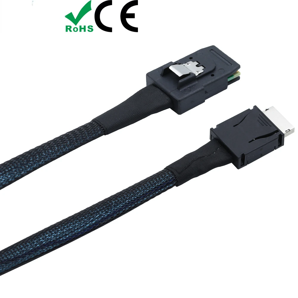 0,5/1M PCIE Oculink SFF 8611 4I a MINI SAS SFF-8087 para cable de conversión interna de servidor - imagen 3