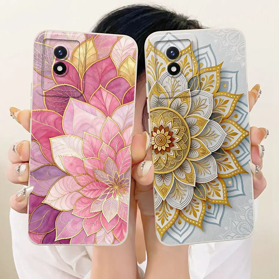 Funda de teléfono con estampado bonito para Vivo Y02 Y02A Y02T Y02S, fundas de silicona suave a prueba de golpes para Vivo Y02 Y02s, fundas para parachoques - imagen 2