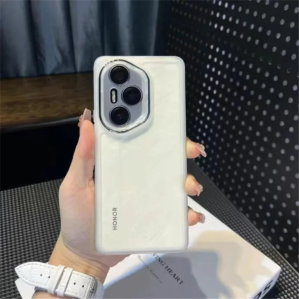 Funda de teléfono transparente con lente de cámara para Honor 400 Lite 400 Pro 200 90 Magic 5 6 7 Lite, funda de silicona suave con parachoques a prueba de golpes - imagen 3