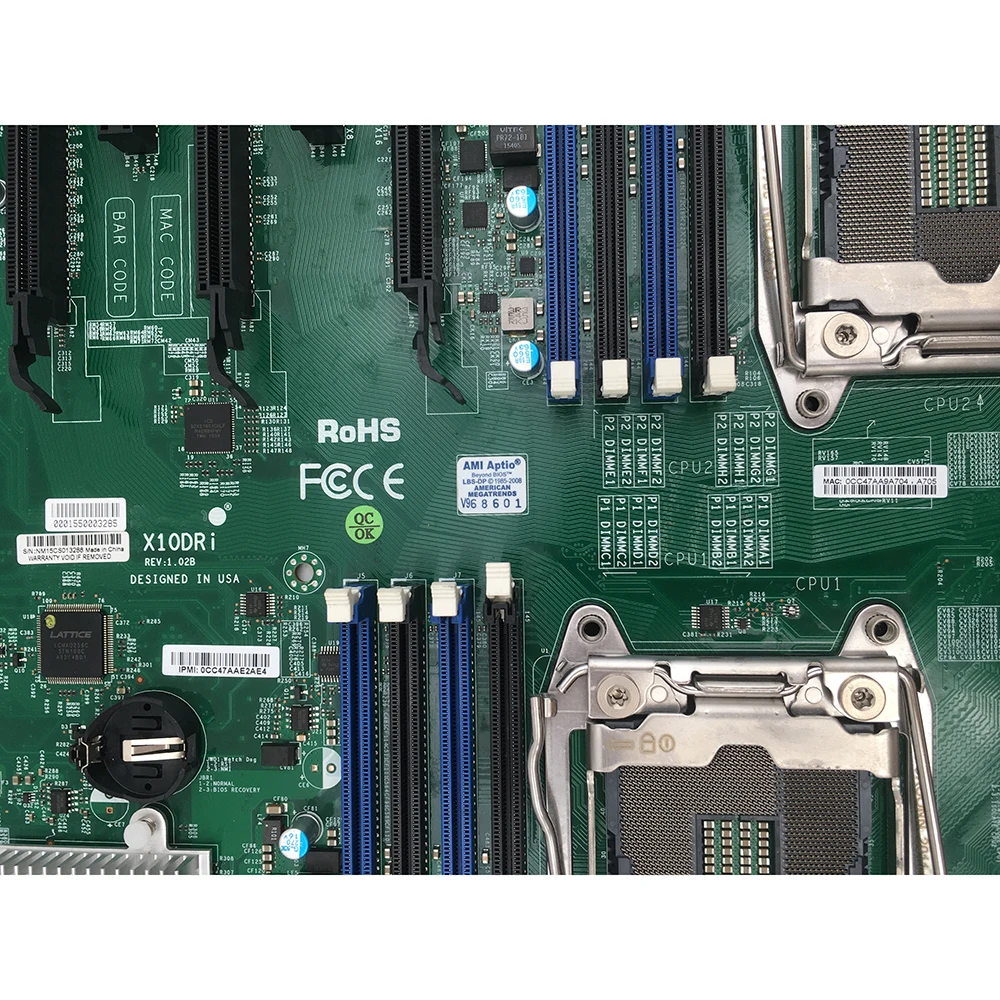 Placa base de servidor bidireccional para Supermicro X10DRi C612 LGA2011 compatible con E5-2600 V3 V4 DDR4 de alta calidad - imagen 4