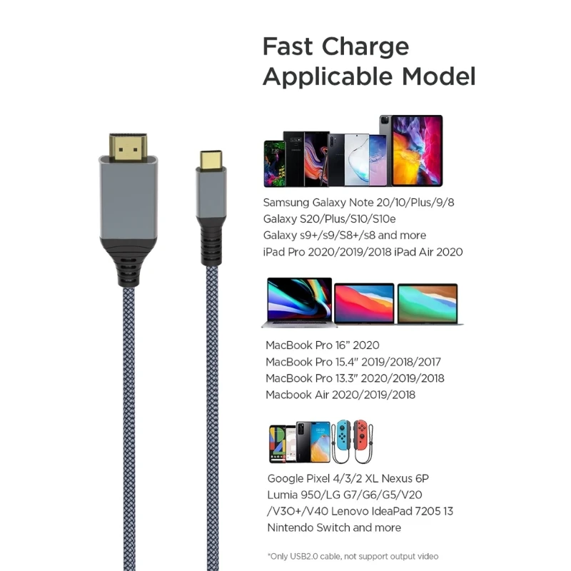 Cable adaptador 4K tipo C a USB 3,1 para MACBOOK - imagen 5