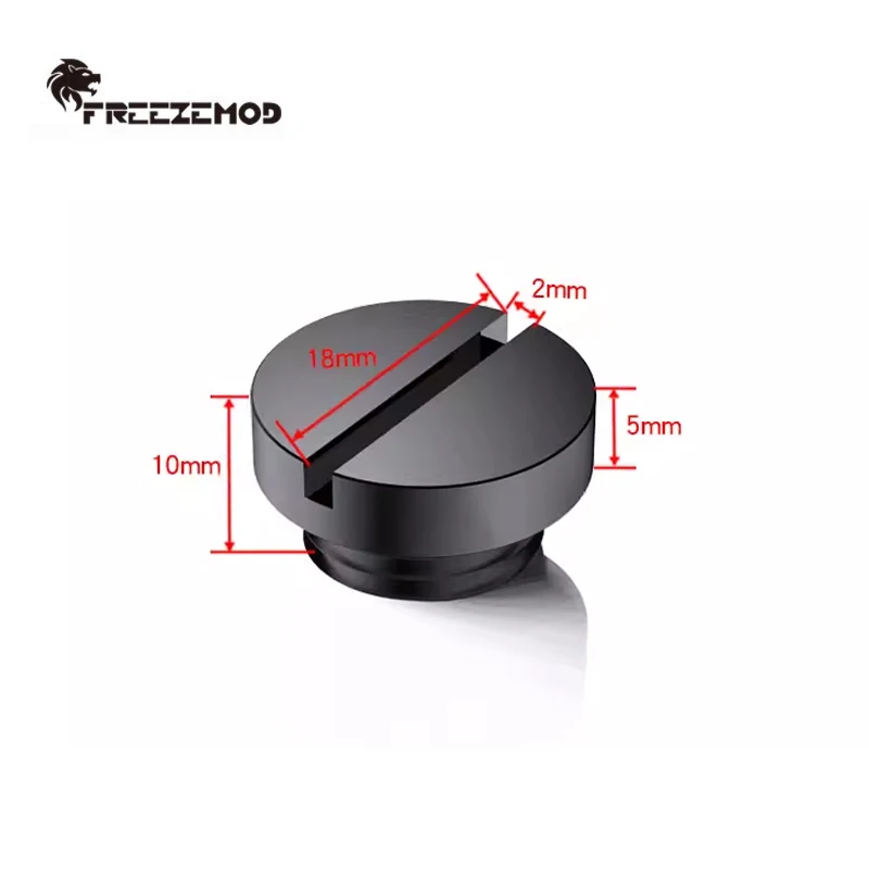 FREEZEMOD-enchufe de parada de refrigeración por agua para ordenador, tapa de extremo de parada de agua suave, tipo ranura para monedas, Material de latón, GDT-YZ de alta gama - imagen 2