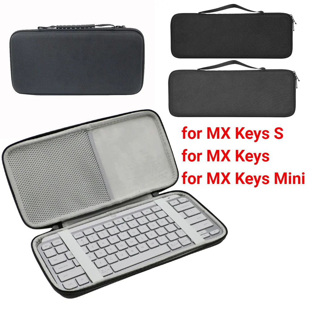 Estuche rígido de EVA para teclado iluminado, bolsa de transporte de viaje, estuche de almacenamiento para teclas Logitech MX, Mini teclado para teclas MX S - imagen 2