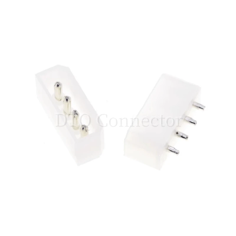 Aguja hueca recta para Pc, conector de alimentación Ide Atx, 10 piezas, 5,08mm Molex, blanco grande, 4p, 4d, hembra - imagen 2