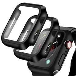 Cristal Templado Apple Watch Serie 9 8 7 SE 6 – Protector con Funda