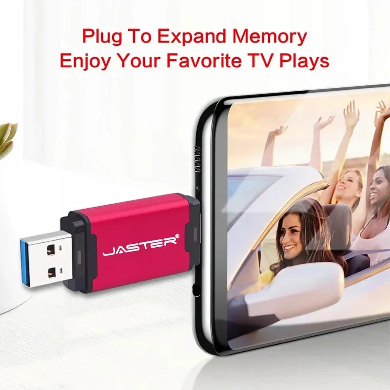 Unidad Flash USB JASTER tipo C 512GB 256GB 128GB 64GB 32GB unidad de bolígrafo 2 en 1 para tipo c/PC OTG Pendrive Cle memoria USB 3,0 - imagen 5