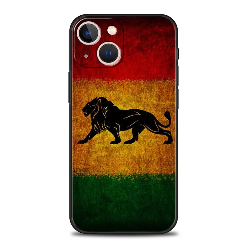 Funda de teléfono de lujo para Apple iPhone, 11, 15, 14 Pro MAX, 12, 13, 7, 8 Plus, X, XR, XS, MAX, SE, Funda de silicona negra, Bandera de Etiopía - imagen 3