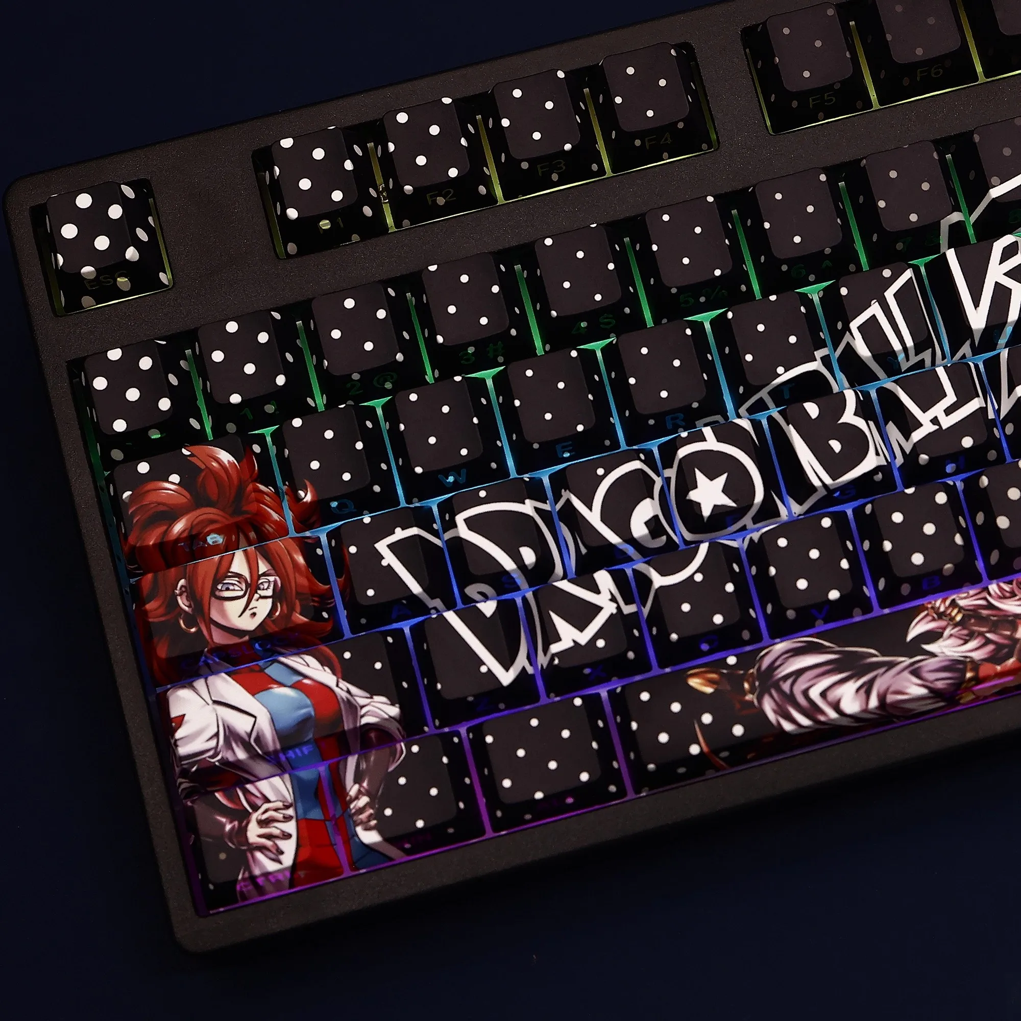 108 llaves/juego de robot humanoide # 21 teclas VOMI PBT retroiluminadas, teclas de juego de dibujos animados de Anime para teclados ANSI 61 87 104 108 - imagen 2