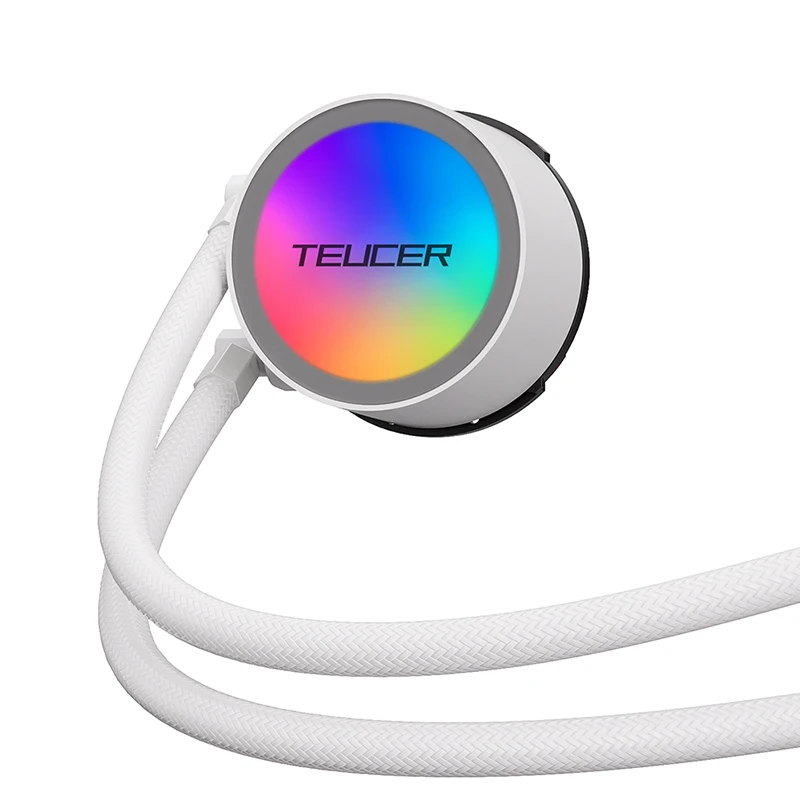 TEUCER AF-S360 CPU enfriador de agua LGA 2011 V3 X99 placa base nivel silencioso deslumbrante Color PC enfriador para 1700 1200 115X AM4 - imagen 5