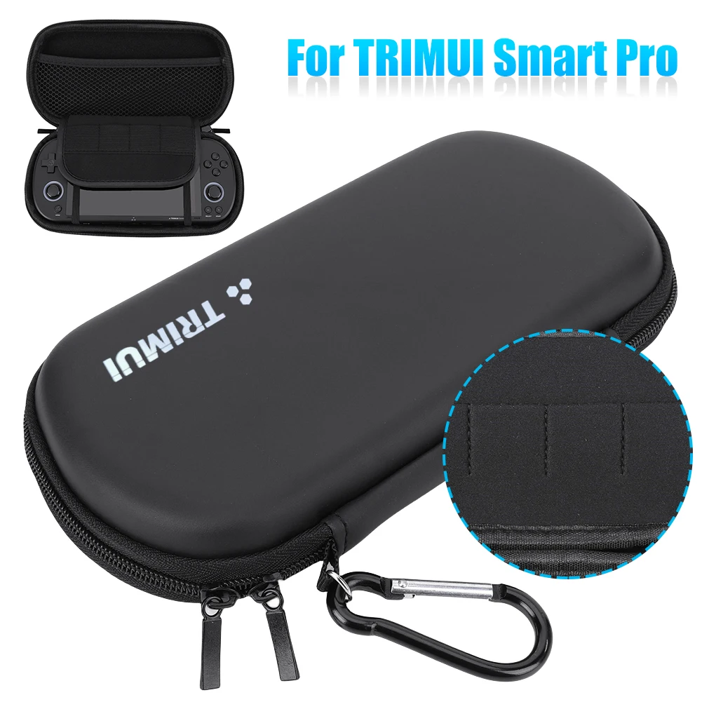 Estuche de transporte duro EVA, estuche rígido impermeable, bolsa de transporte portátil antiarañazos, a prueba de polvo para juego portátil Trimui Smart Pro
