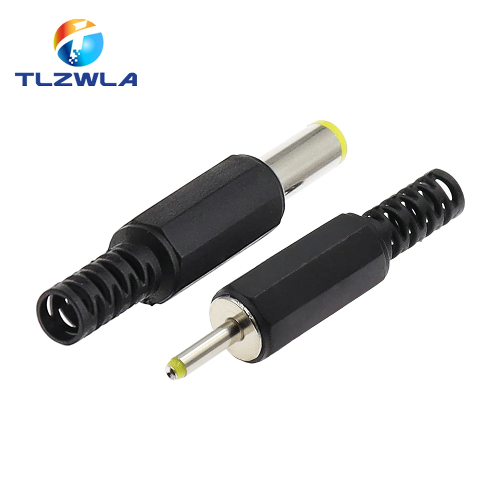 10 Uds. Conector adaptador de corriente CC 5,5*2,1mm conector de clavija CC línea de soldadura enchufe macho 5,5x2,5 4,8 1,7 1,35 0,7 MM - imagen 4