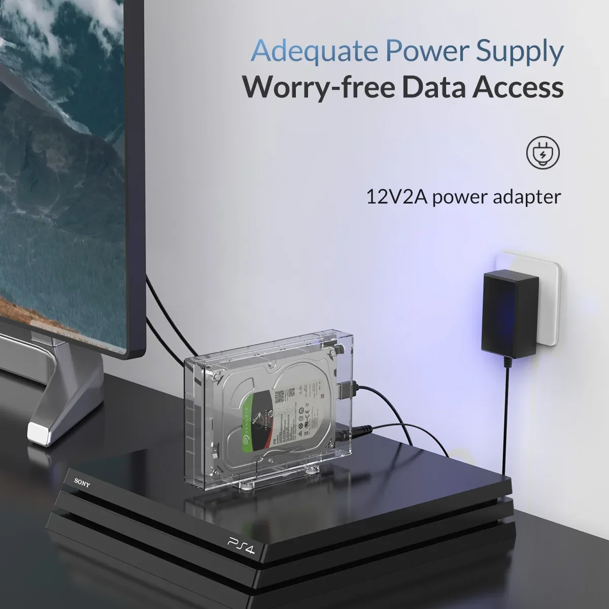 Caja de disco duro orico 2,5 "3,5" estación de acoplamiento de disco duro SATA a USB 3,0 5Gbps caja de disco duro externo para caja HDD/SSD de 2,5/3,5 pulgadas - imagen 2
