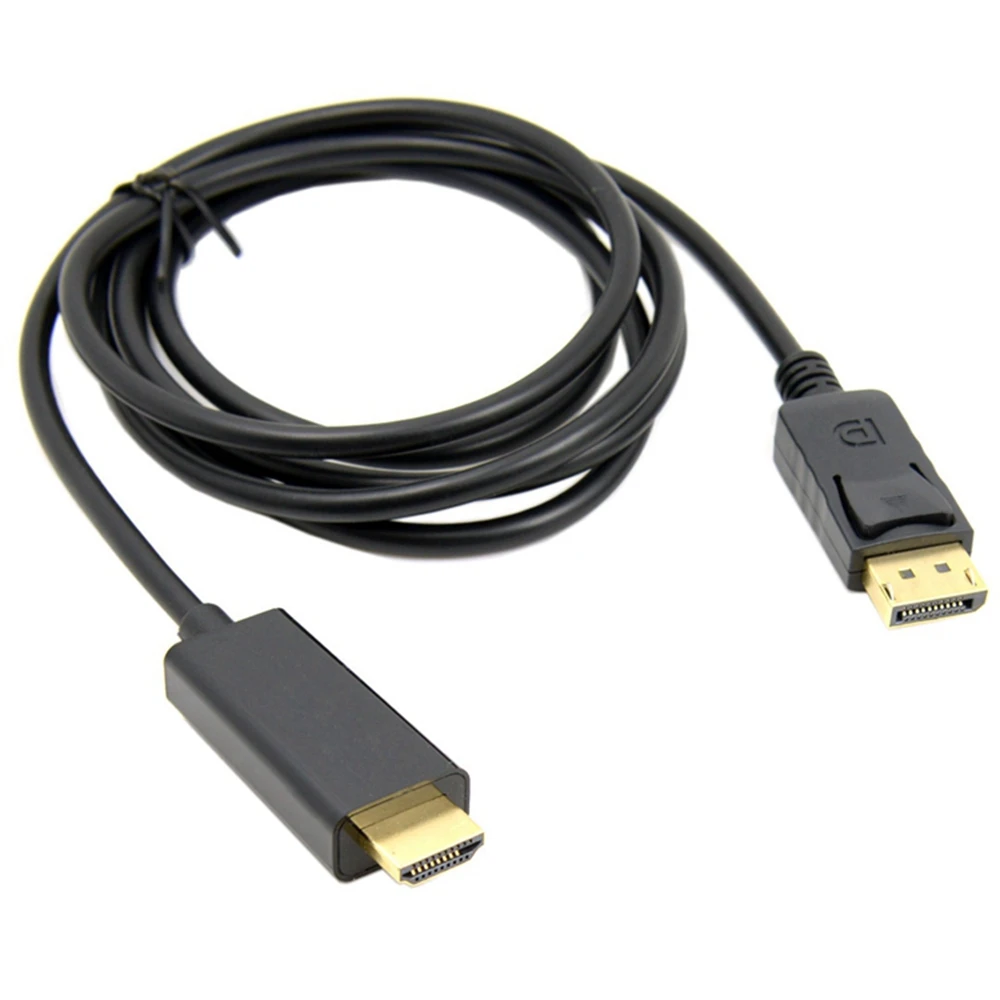 Convertidor adaptador de cable macho Compatible con Displayport macho de 6 pies y 1,8 m para PC, portátil, proyector HD - imagen 2