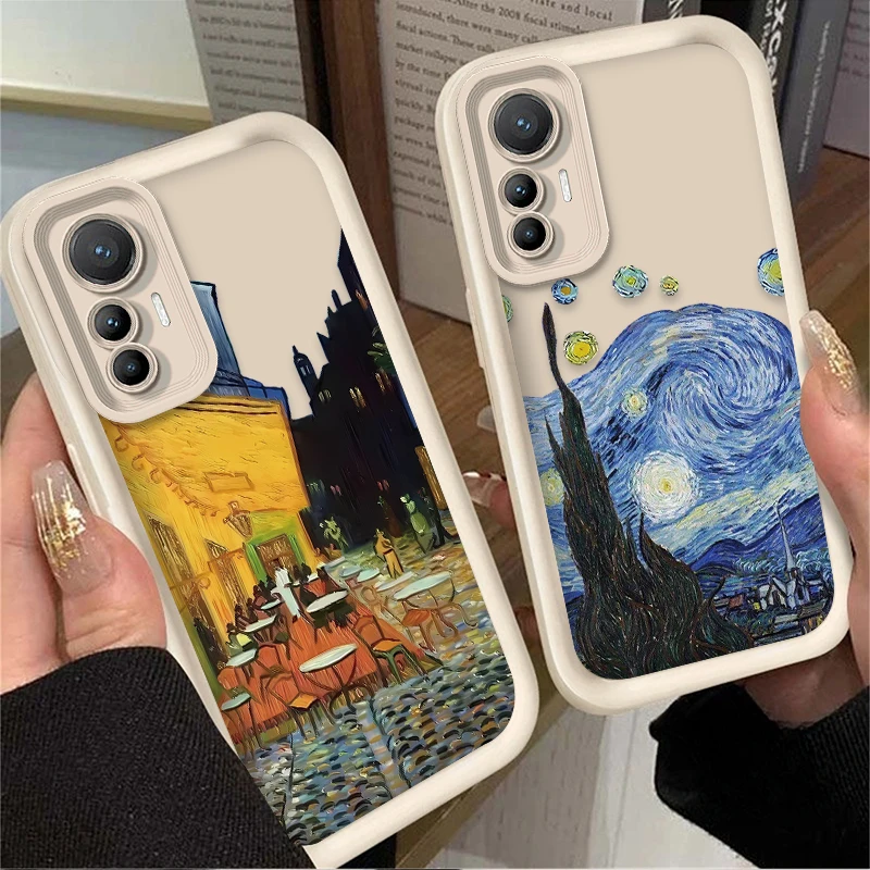 Caja de aceite de paisaje artístico Van Gogh para Xiaomi Poco X7 X6 X5 X3 NFC F7 F6 F5 F3 M7 M6 Pro 4G 5G Mi 12 11 Lite NE 5G 13T 12T 11T Pro - imagen 2