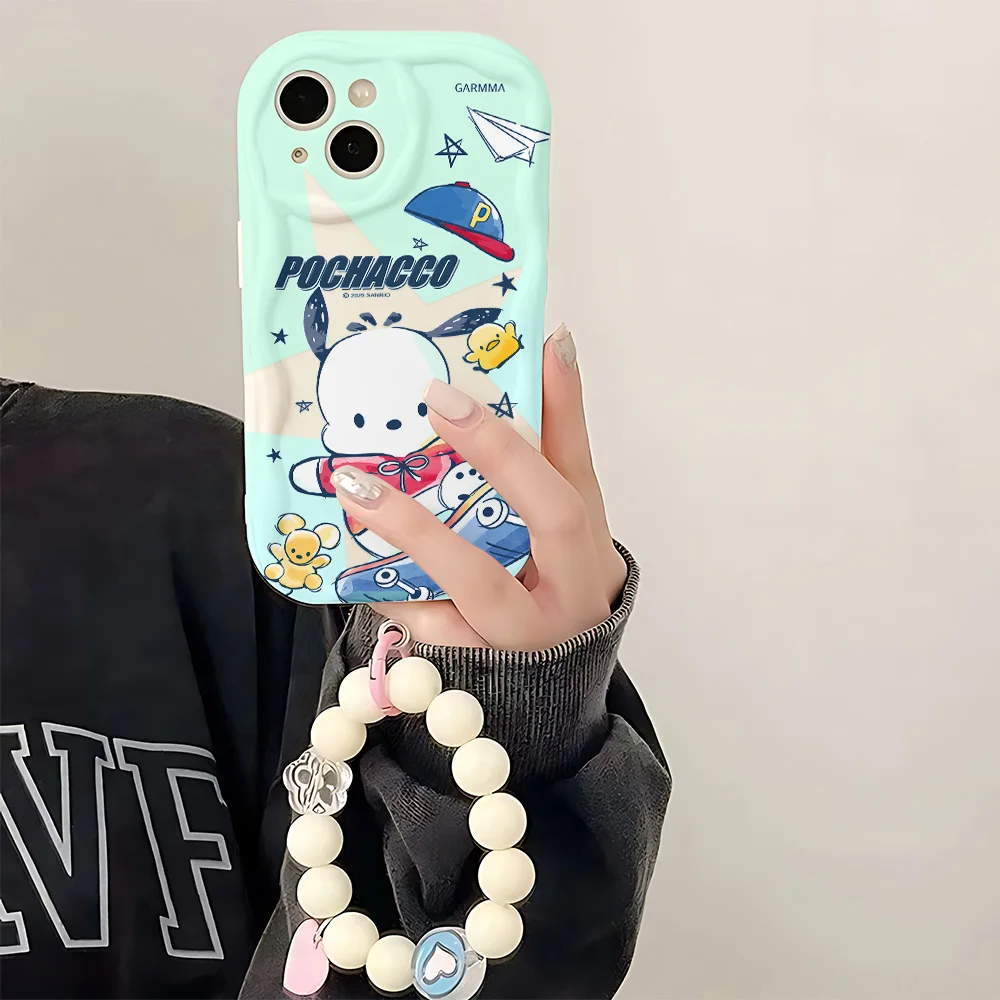 Funda de teléfono con cordón de Pochacco Purin de dibujos animados para Xiaomi Mi 15 14 12 12T 11 Lite Poco M6 X7 X6 F6 X5 M3 Ultra Pro GT NFC 4G 5G - imagen 4