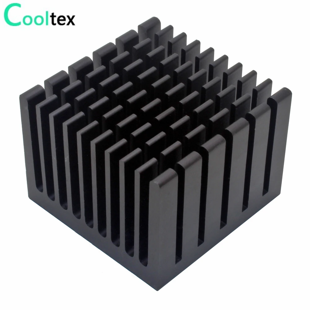 Disipador de calor de aluminio, radiador de refrigeración para Chip electrónico LED con cinta conductora térmica de doble cara, 40x40x30mm, 5 unidades - imagen 4