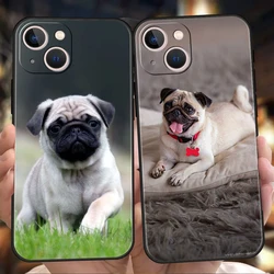 Funda TPU Antigolpes iPhone con Diseño Pug
