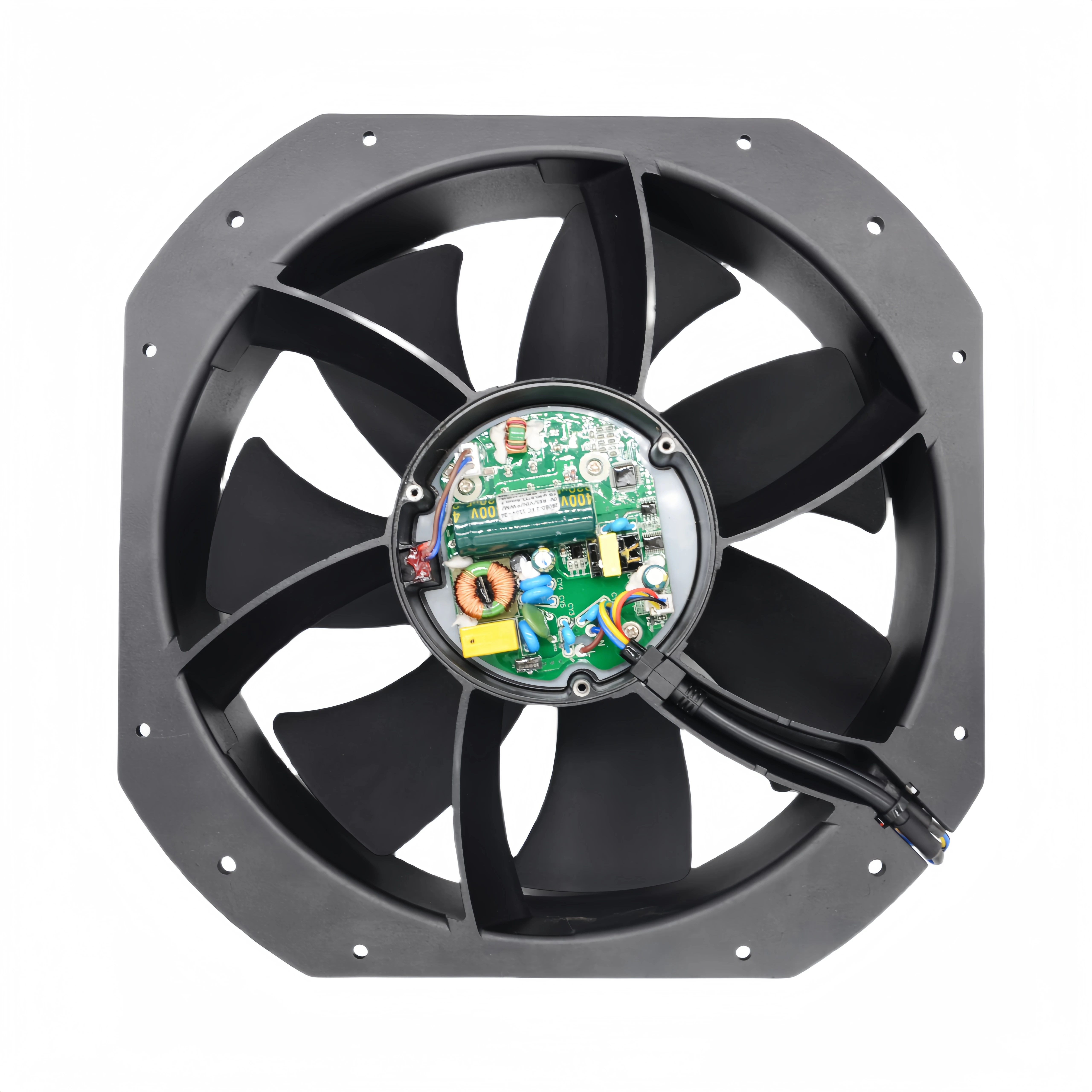 Ventilador EC industrial de 280 mm y 28 cm para SXDE28080BTM, ventilador de enfriamiento de alto flujo de aire de 115 V 230 V 1200 CFM para caja de distribución de gabinete de servidor