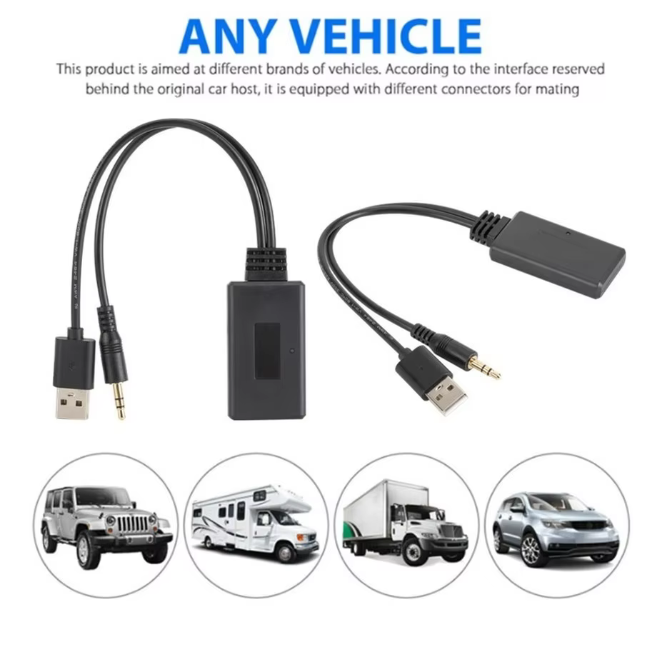 PzzPss Receptor Bluetooth 5.0 Coche – Adaptador Aux BMW - imagen 3