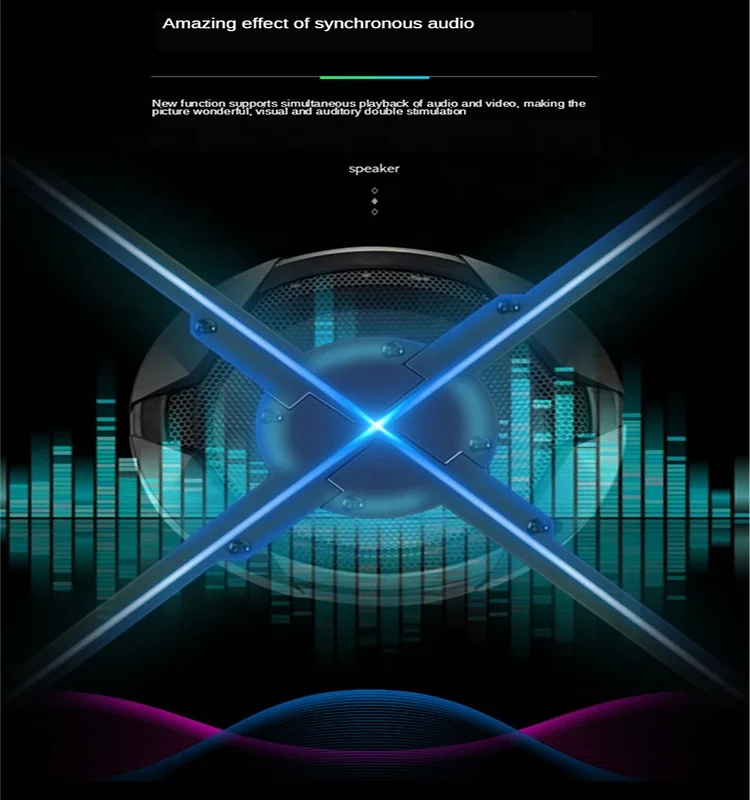 Proyector de holograma Led profesional, máquina publicitaria con pantalla holográfica 3d, 1900cd/m2, aire Visible, 30000 horas, 1024x1024, 75cm - imagen 5