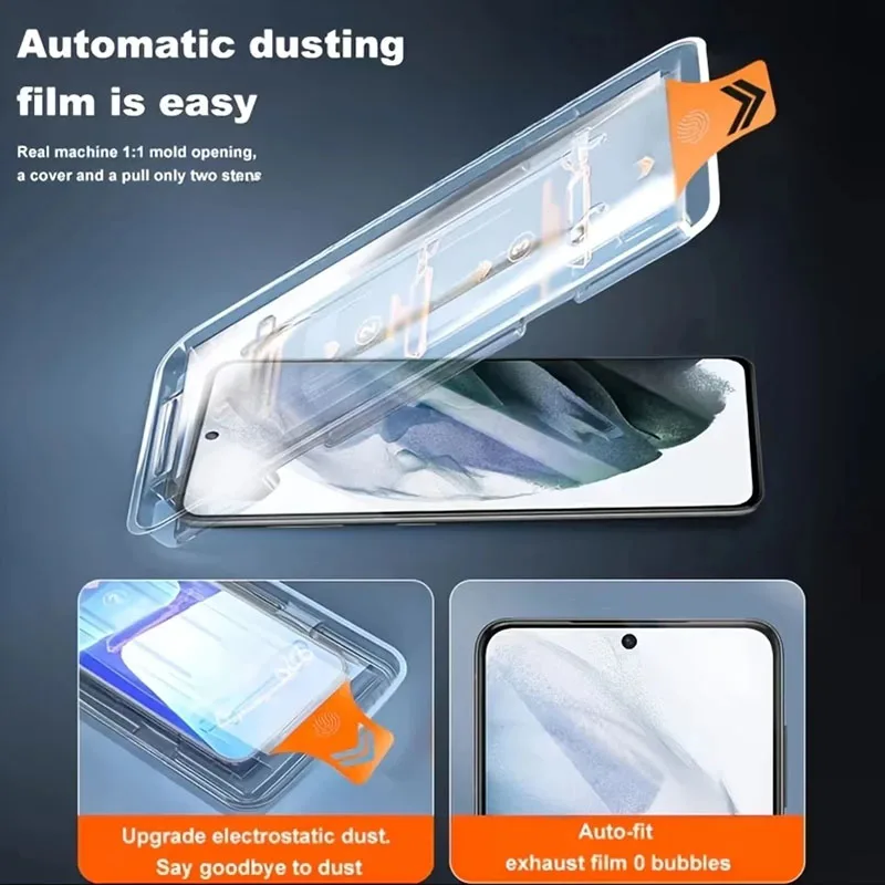 Protector de pantalla de vidrio con un solo clic, sin polvo, para Xiaomi POCO F7, película de revestimiento oleofóbico de vidrio POCO F7, película de vidrio templado POCO F7 - imagen 2