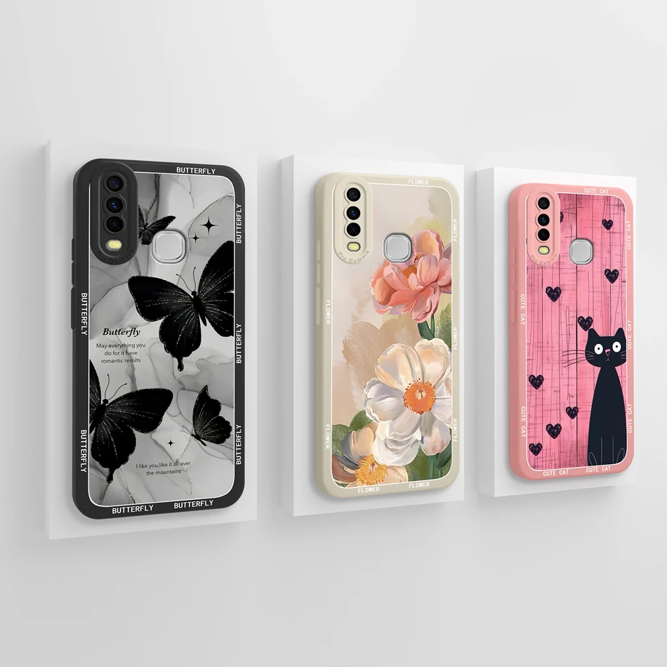 Funda especial para Vivo Y17 Y17S Y16 Y15 Y15S Y15A, funda trasera suave de silicona líquida de alta calidad, carcasa de protección completa para teléfono - imagen 2