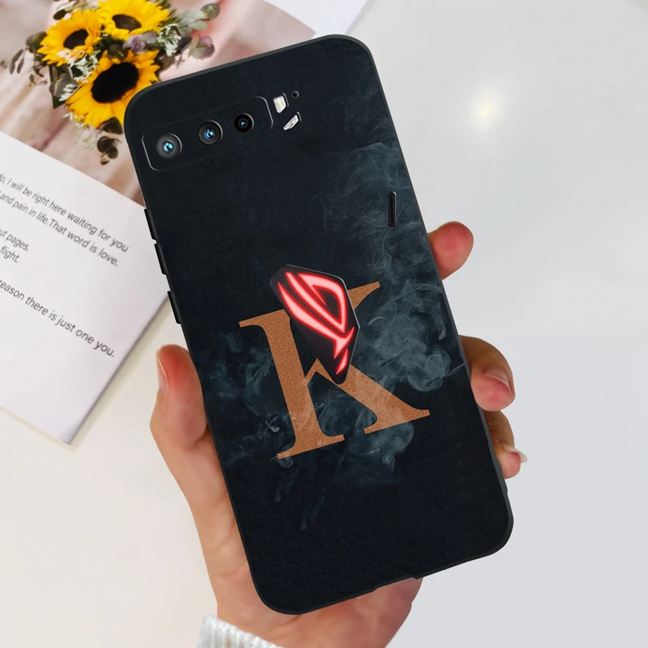 Funda de silicona suave para Asus ROG Phone 3, carcasa con letras elegantes, ZS661KS, I003DD, I003D - imagen 4