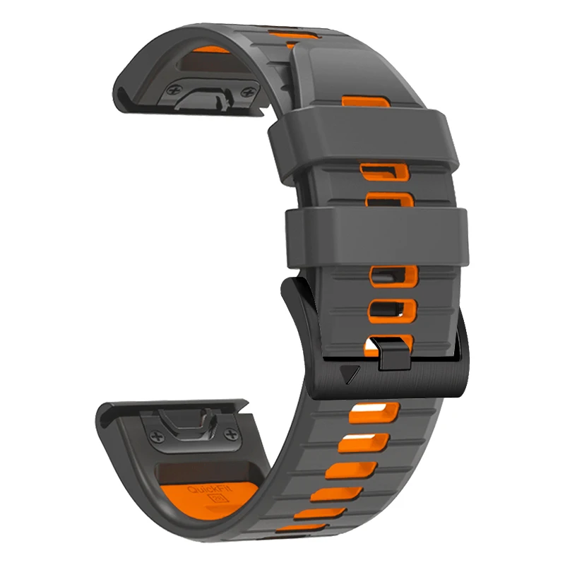 Correa QuickFit de 26mm y 22mm para Garmin Fenix 7X 7 6/TACTIX DELTA/Instinct 2X/Descent Mk2 Mk2i G1/MARQ/Enduro 2 correa de silicona para reloj - imagen 3