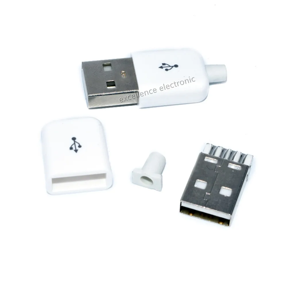 USB 2.0 A Male White