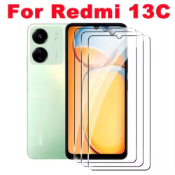 Para Xiaomi Redmi 13C, Vidrio Templado, Protector de Pantalla HD 2/4 Piezas 9H