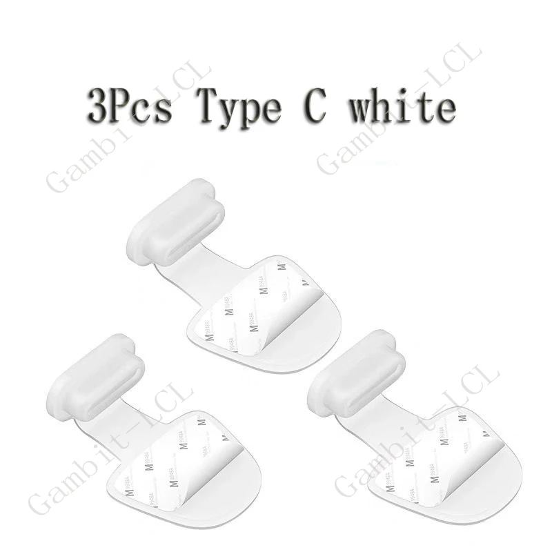 3Pcs Type C white AA