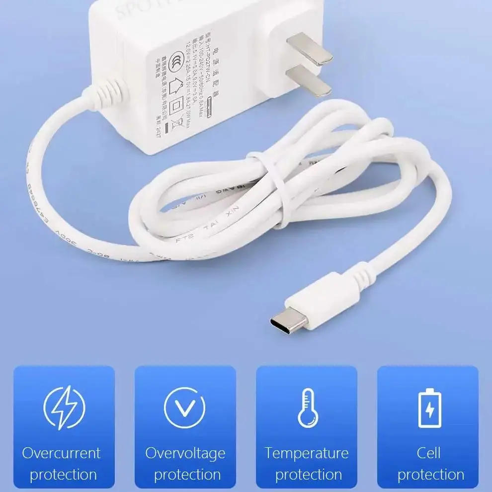 Raspberry Pi 5 Power Adapte 27W 5.1V5A USB tipo C PD fuente de alimentación 1,1 m de longitud de cable opciones enchufes EE. UU./UE/Reino Unido para Raspberry Pi 5/4B - imagen 5