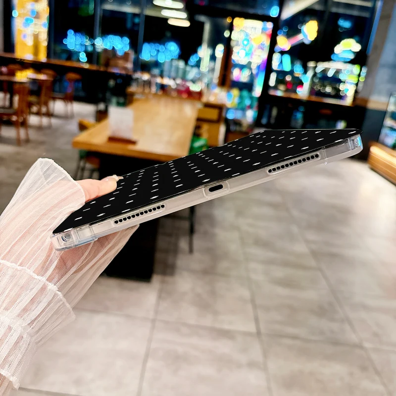 Funda clásica de lunares negros para iPad pro 10/11 pulgadas 2020/6/7th /8th /Air 3rd/Air 4th/9th gen/Air 5th Gen 2022/Air 11 - imagen 4