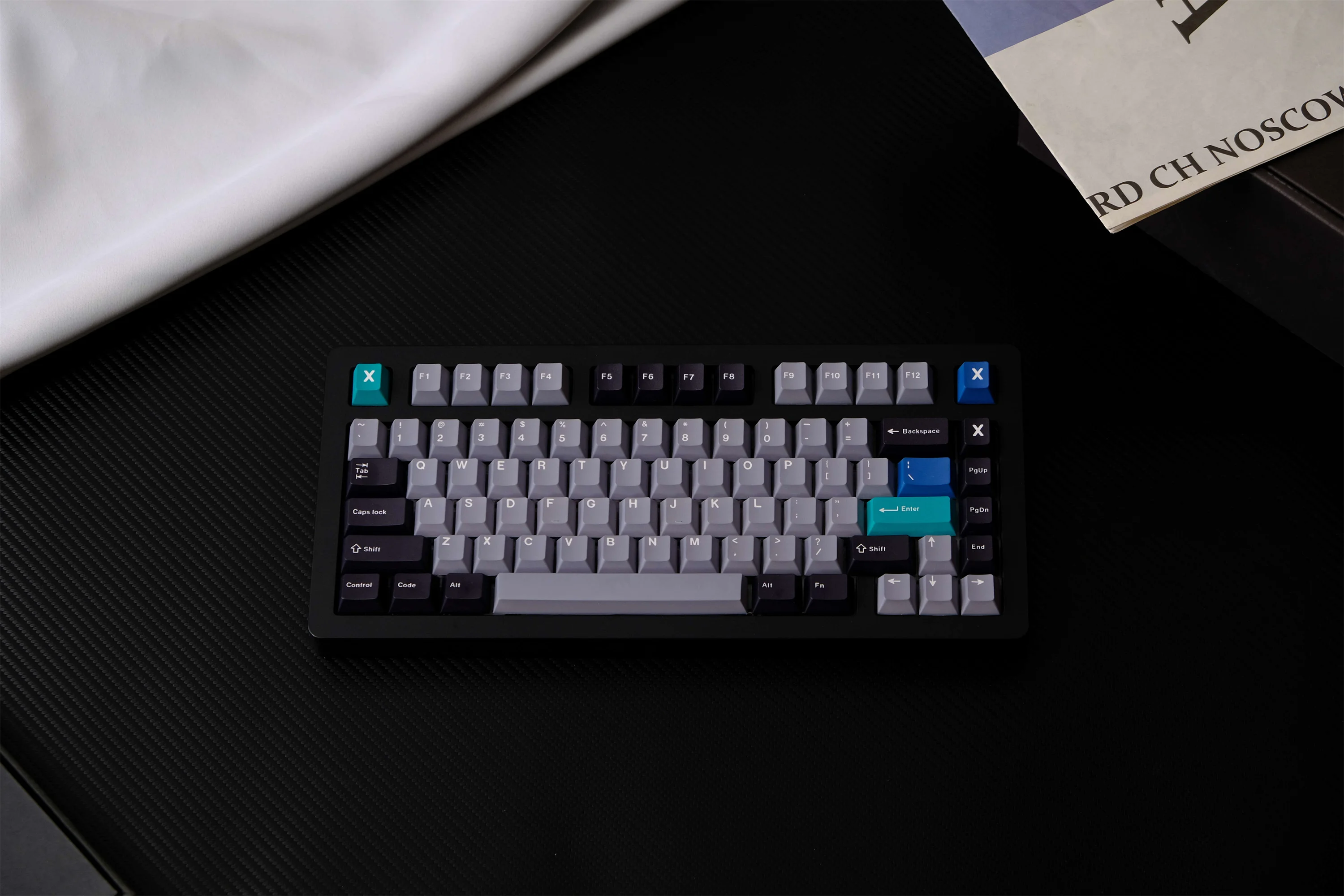 Tapa de tecla de grabación, teclas PBT de 129 teclas, perfil de cereza, DYE-SUB personalizado para teclado mecánico