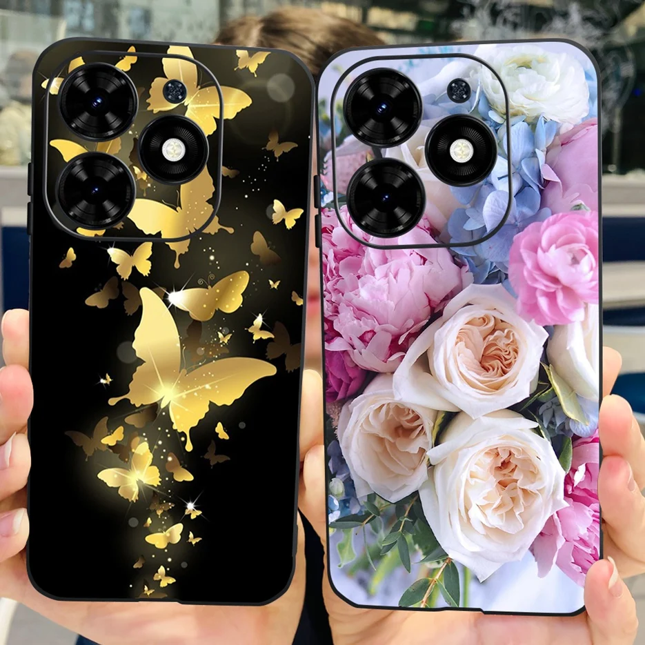 Para Tecno Spark Go 2024 funda bonita pintada funda suave TPU a prueba de golpes funda de teléfono para Tecno Spark Go 2024 Fundas 6,6 ''parachoques - imagen 5