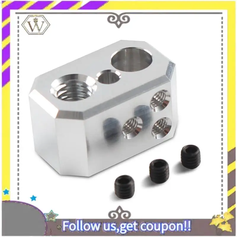 Bloque de aluminio AU33-2X Trianglelab Prusa MK4 Nextruder Heaterblock para el conjunto Hotend dedicado a impresoras Nextruder - imagen 2