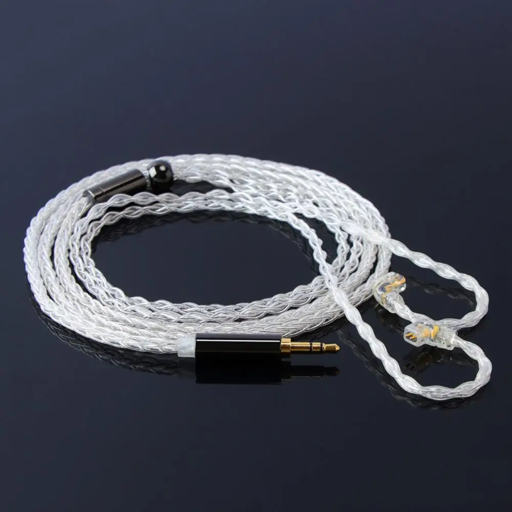 Cable trenzado Chapado en plata para auriculares jcaly ZSN/ZST/ZS10/AS10/ES3 - imagen 2