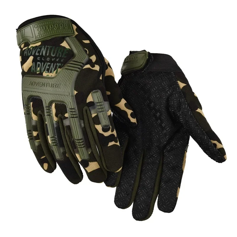 Guantes tácticos militares del ejército con pantalla táctil para hombres y mujeres, guantes de dedo completo para Paintball Airsoft, combate, motocicleta, nudillos duros - imagen 2