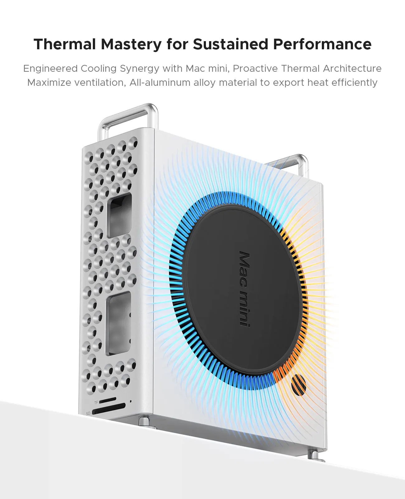 ORICO MiniPro USB Hub estación de acoplamiento de expansión de 10Gbps para Mac Mini M4 Pro M.2 SSD caja accesorios Apple - imagen 5