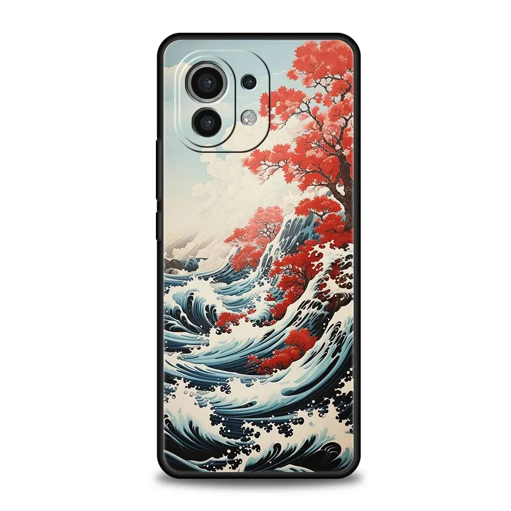 Funda de teléfono con paisaje japonés para Xiaomi 14 13T 12T Pro 12 13 11 Ultra Mi Note 10 Lite 10T 5G 11X Pro 11T 11i 9T, funda de silicona - imagen 5