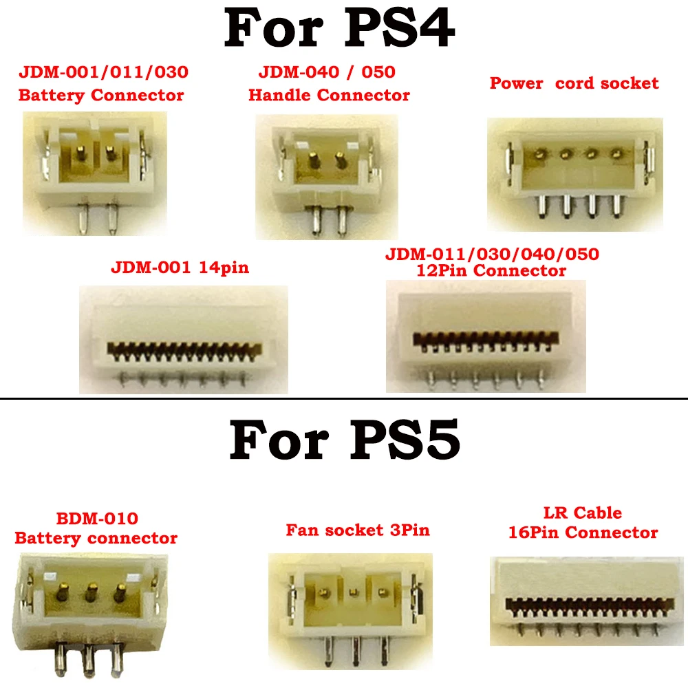 Conector de contacto de batería de carga Original para PS4, PS5, L2, R2, cinta de contacto, JDM-001, 011, 030, 040, 050, BDM-010