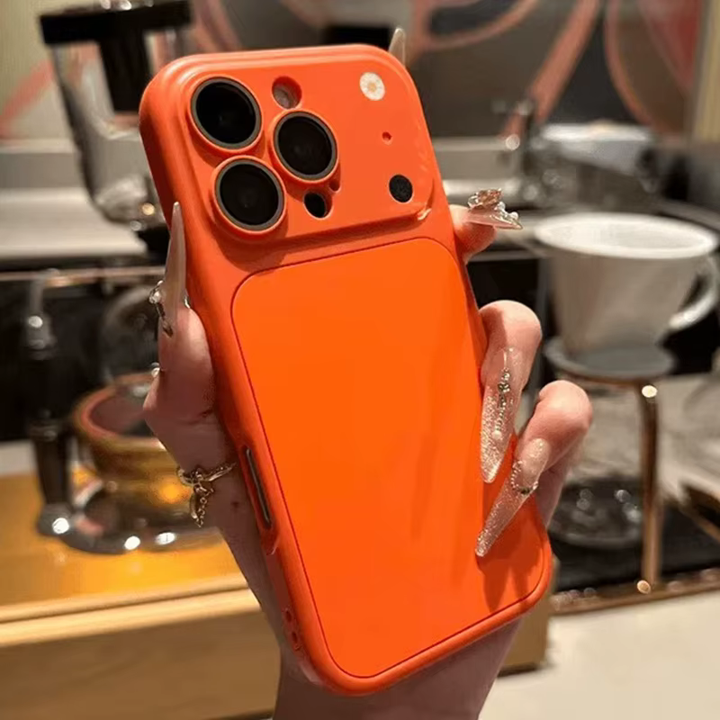 Funda de teléfono de lujo 2 en 1 mate a prueba de golpes para iPhone 17 16 15 14 13 Pro Max 17Pro 16Pro protección de lente de cámara de aire fundas Simple, funda para iphone 17 pro max - imagen 3