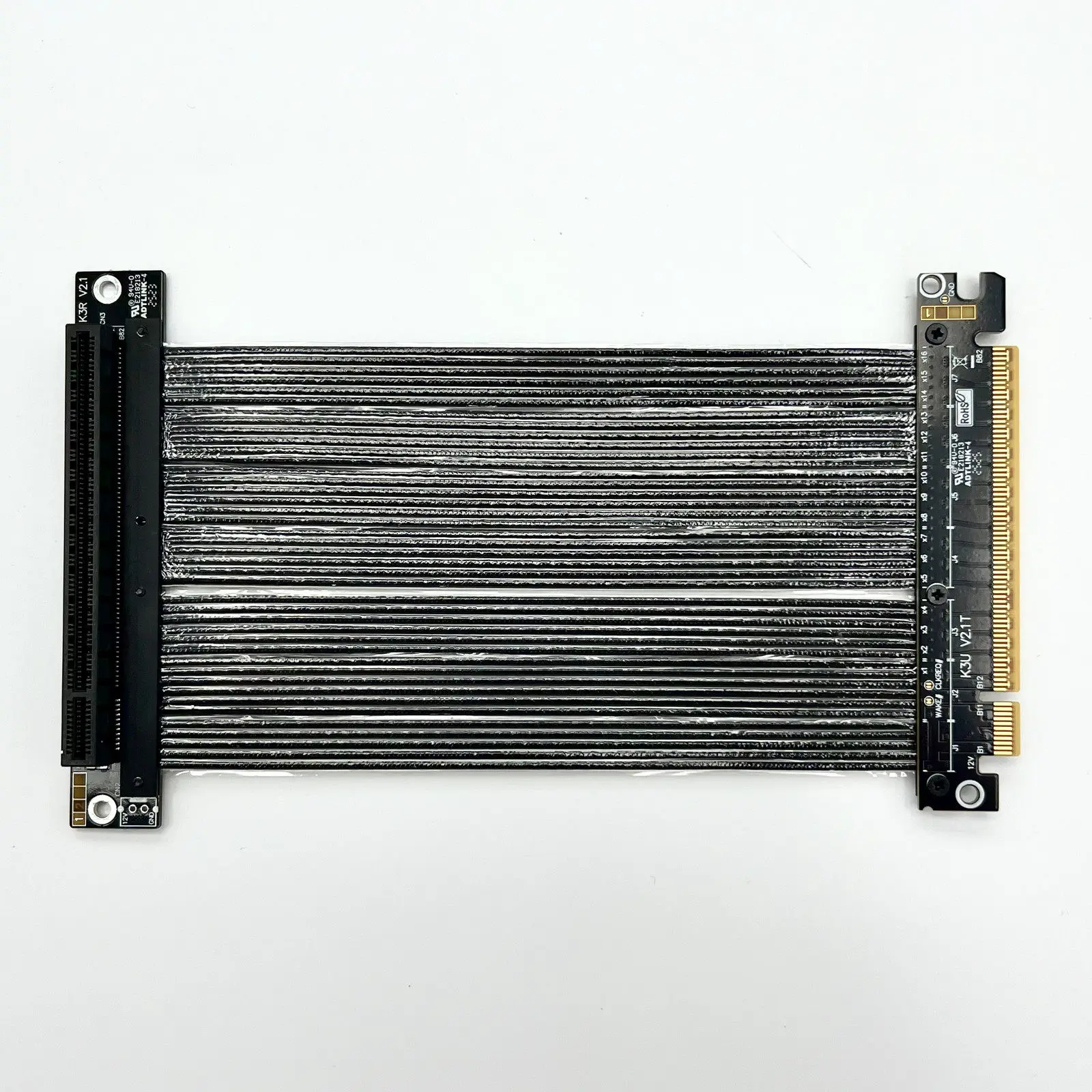 2025 nuevo Cable de extensión de tarjeta gráfica ADT PCIe 5,0x16 GEN5 elevador de Cable Flexible sin pérdidas de alta velocidad para NVIDIA RTX50 AMD RX90xx - imagen 3