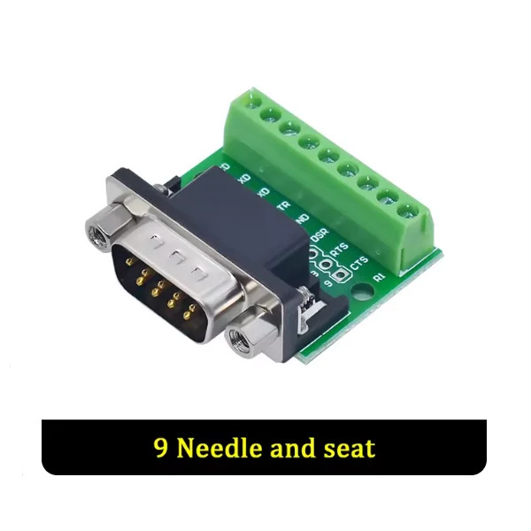 DB9 macho hembra serie a bloque de terminales 9 pines 9 orificios RS232 RS485 módulo de placa de conversión - imagen 3