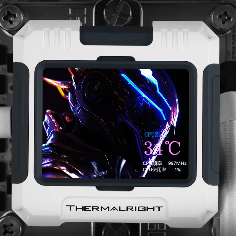 Radiador de agua fría todo en uno Thermalright FW 360 ARGB, pantalla LCD giratoria magnéticamente de 2,4 pulgadas, compatible con LGA1700/AM5/AM4 - imagen 5