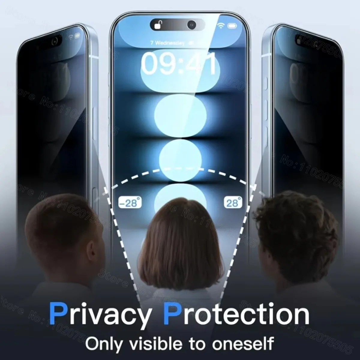 Paquete de 4 protectores de pantalla de privacidad para iPhone 17 16 15 14 Pro Max vidrio templado para iphone 13 12 11 Pro 16e Mini XR XS Max vidrio