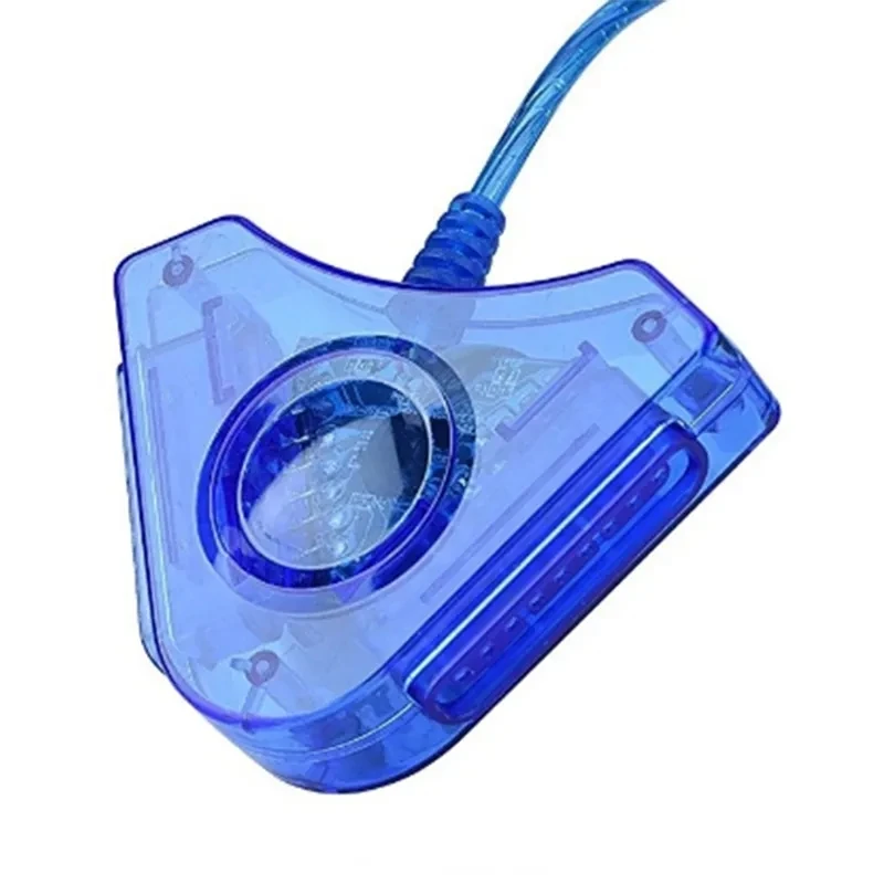 Adaptador USB triangular de doble puerto para mando de PS2 a convertidor de controlador de PC PS3 - imagen 4