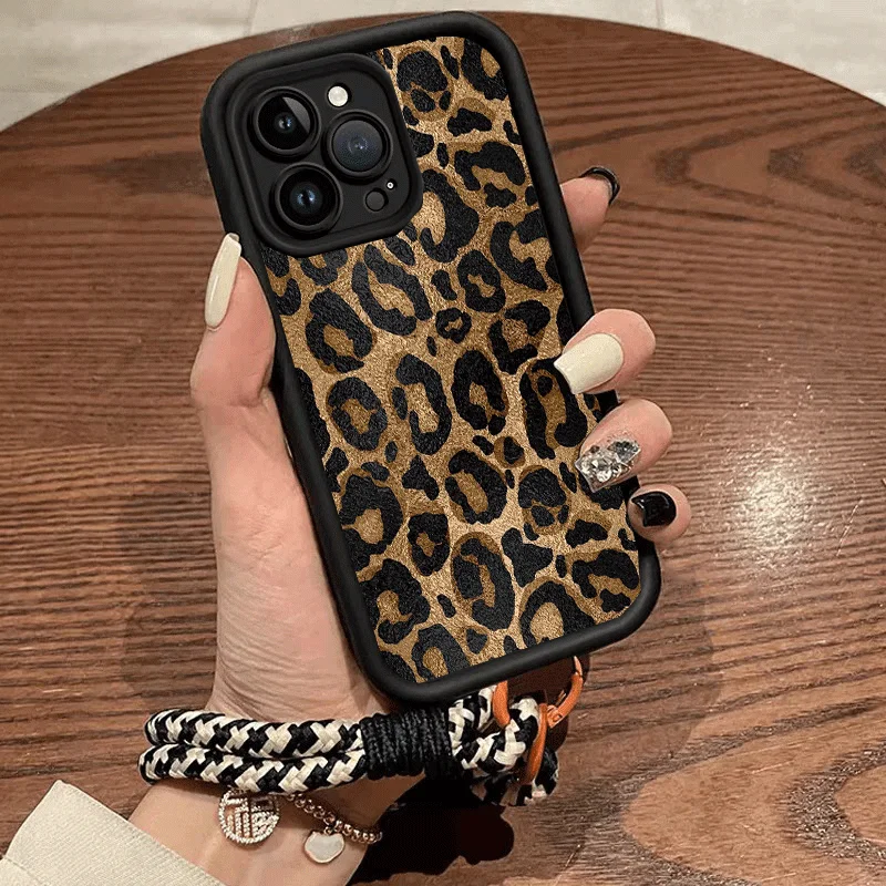 Funda con cordón de cuerda con estampado de leopardo para Google Pixel 10, 9, 8, 7 Pro, 5G, Pixel, 7A, 8A, 9 Pro, XL, protección mate, minimalismo - imagen 3